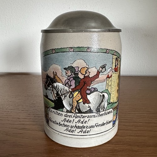 Antiker jugendstil bierkrug - antiker,