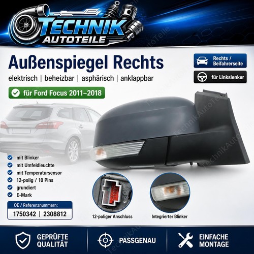 Außenspiegel rechts polig - außenspiegel,
