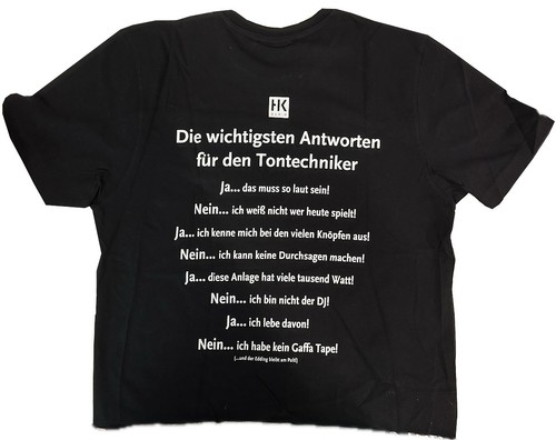 Audio shirt schwarz - t-shirt,