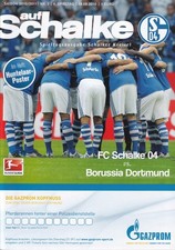 auf Schalke BVB Dortmund Derby Programm 19.09.2010 Poster Magazin Hülle Sammler
