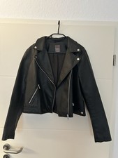Damen Kunstlederjacke Schwarz