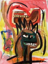 Monster skeleton Pop Art   Schädel Expressionismus art brut Tod Skelett Amerika