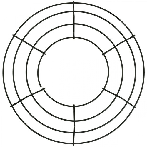 Metallkranz schwarz ø30cm - schwarz,