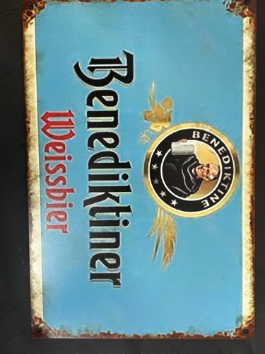Blechschild benediktiner - blechschild,