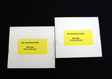 PIER ARMATUREN 2 Stück Bleifolie Durchmesser 72mm x 0,03mm Dicke SiV Typ 160.040