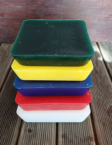 Wachsreste bunt paraffin - kg,