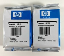 2 PACK HP 56 Black 57 Color