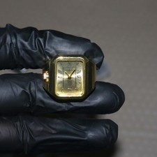 Damenuhr quadratisch Ring in