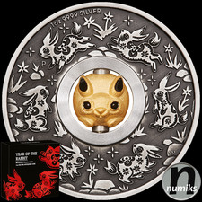Jahr des HASEN RABBIT Rotating