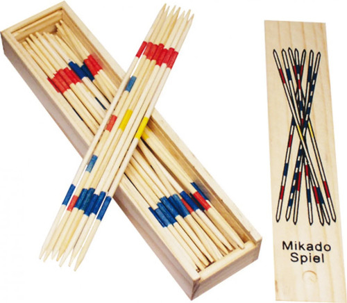 Mikado spiel holzbox - mikado,