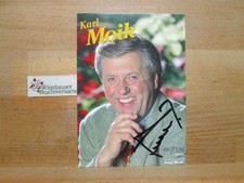 Original Autogramm Karl Moik (1938-2015) Musikantenstadl /// Autogramm Au 256448