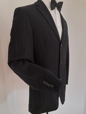 HUGO BOSS Sakko Blazer Gr. 94 schwarz S3* gelb gestreift Rossellini Movie