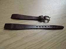 Hirsch Leder Uhrenarmband rot