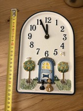 Linder Terra Studio Küchen-Wanduhr Keramik Handbemalt Landhaus - Made in Germany