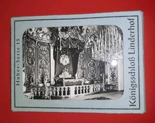 Vtg Hans Huber Set mit 12 Fotokarten des Königsschlosses Linderhof-Serie 15-1930