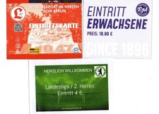 Sammler Ticket : Berlin - Eintracht Mahlsdorf , Fortuna Biesdorf ,Lichtenberg 47