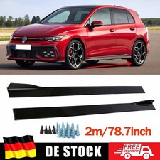 78,7" Auto Seitenschweller Ansätz Schweller Sideskirts Glanz Für VW Golf V VI DE