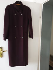 DAMEN MANTEL Gr.38 DUNKEL BORDEAUX HENSEL &MORTENSEN