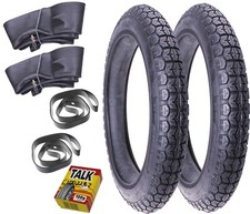 2x Reifen 18 x 3,50 3.50-18 + 2x Schlauch SIMSON AWO 425 JAWA TS CZ 350 MZ DKW