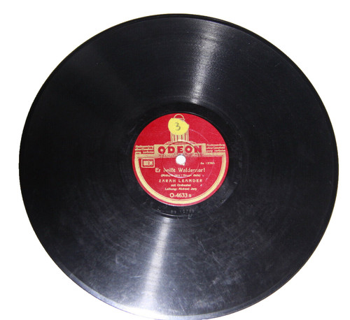 Schellackplatte zarah leander - schellackplatte,