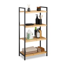 Regal bambus Bambusregal Allzweckregal Küchenregal Badregal 4 Ablagen Standregal