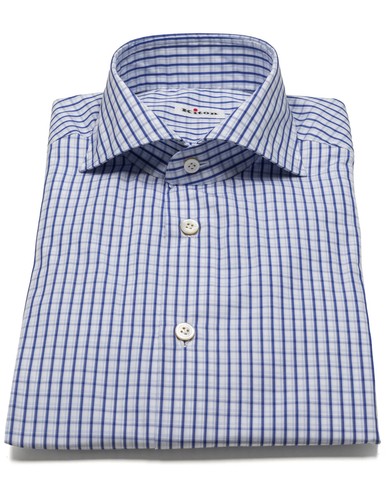 Kiton hemd blau hellblau - in, blau/hellblau