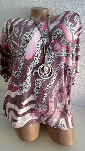 Damen pullover rosa - pullover, bunt3/4