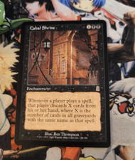 MTG Cabal Shrine ?? ? Nm Odyssey Magic the Gathering Rare 2001 Black OG Card