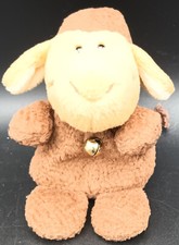 Nici Schaf braun mit Glöckchen Kuscheltier ca. 12 cm groß Plüschtier