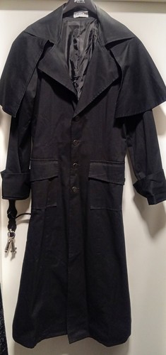 Kutschermantel schwarz l - kutschermantel,