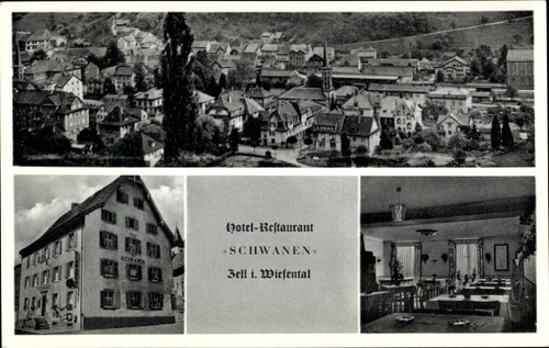 Zell wiesental hotel - ak,