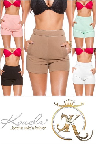 Sexy koucla high waist shorts - koucla,