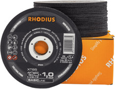 RHODIUS Trennscheibe XT85 50 Stück Ø 115-125 mm für Edelstahl, Stahl, Metall
