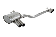 GESTEC DUPLEX Sportauspuff BMW 1er Coupe Cabrio 118d 120d je 2x70mm scharfkantig