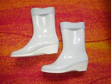 Rare ROMIKA Gummistiefel Gr. 37 echt Vintage Keilabsatz Rar! 80er 90 er Festival