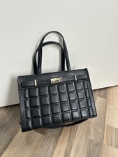 David Jones Handtasche in Schwarz mit goldenen Details,Kunstleder