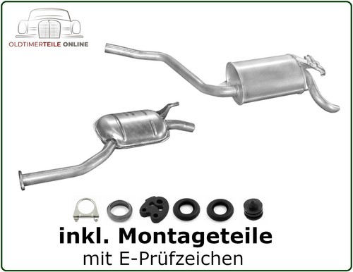 Auspuff set für mercedes - auspuff,