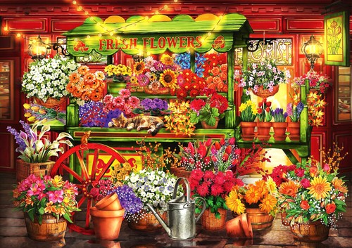 Puzzle blumen markt 1000 - puzzle, blumen-markt,