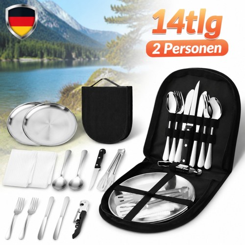Campingbesteck für personen - 2,