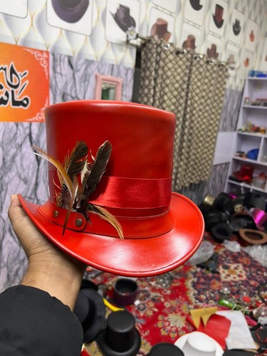 Steampunk zylinderhut rotes - steampunk, zylinderhut: