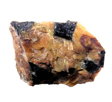 Pinit  im Orthoklas  vom Steinbruch Elzing Limbach - Oberfrohna in   Sachsen