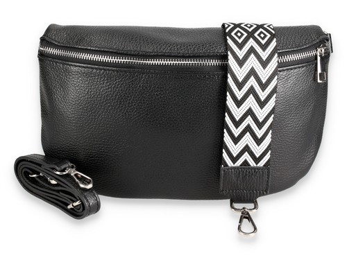 Echt leder bauchtasche groß - echt,