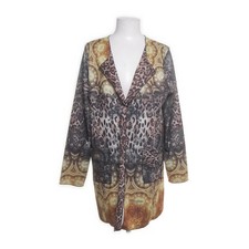 Schiffhauer, Strickjacke, Damen, Größe: 42, Mehrfarbig, Leopard -01j