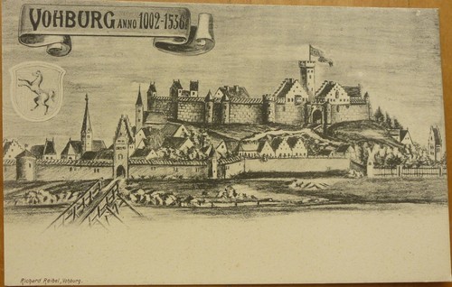 Schloss vohburg 1900 ex - ak,