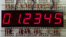 Dual 7-Segment LED-Display. rot, gemeinsame Kathode, Typ DL528-151. 3 Stück