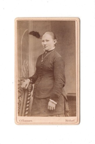 Cdv foto damenportrait feine - damenportrait, /