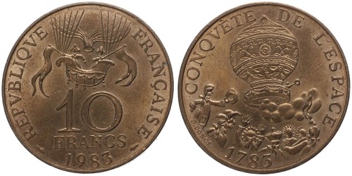 Frankreich france 10 - -, francs