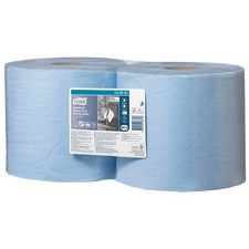 TORK Putztuchrollen Advanced 440 3-lagig blau, 350 Blätter, 2 Rollen