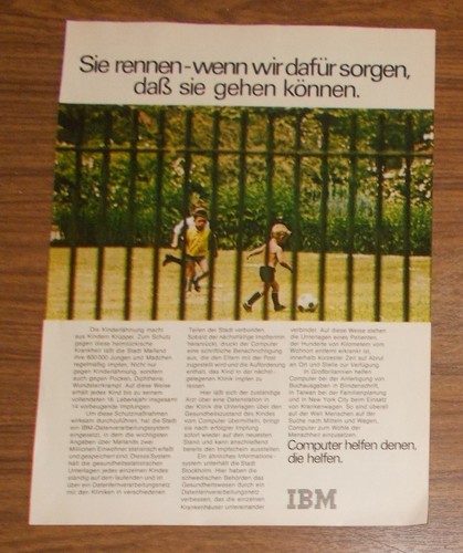 Seltene werbung ibm - seltene,