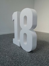 2 Zahlen 99x10 cm Styropor